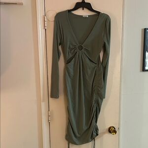 Rue21 Sage Long Sleeve Dress with Ring Detail